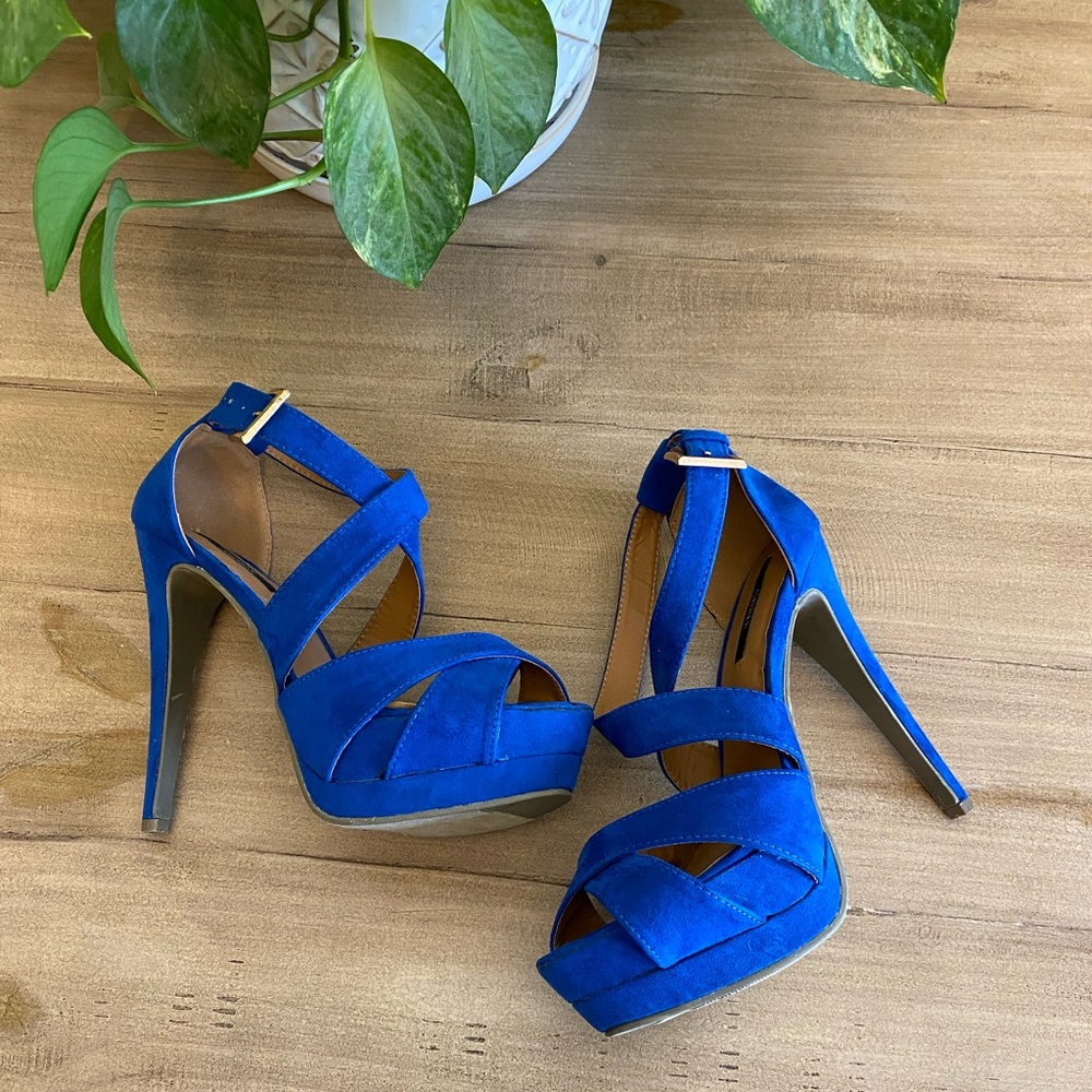 Blue High Heels
